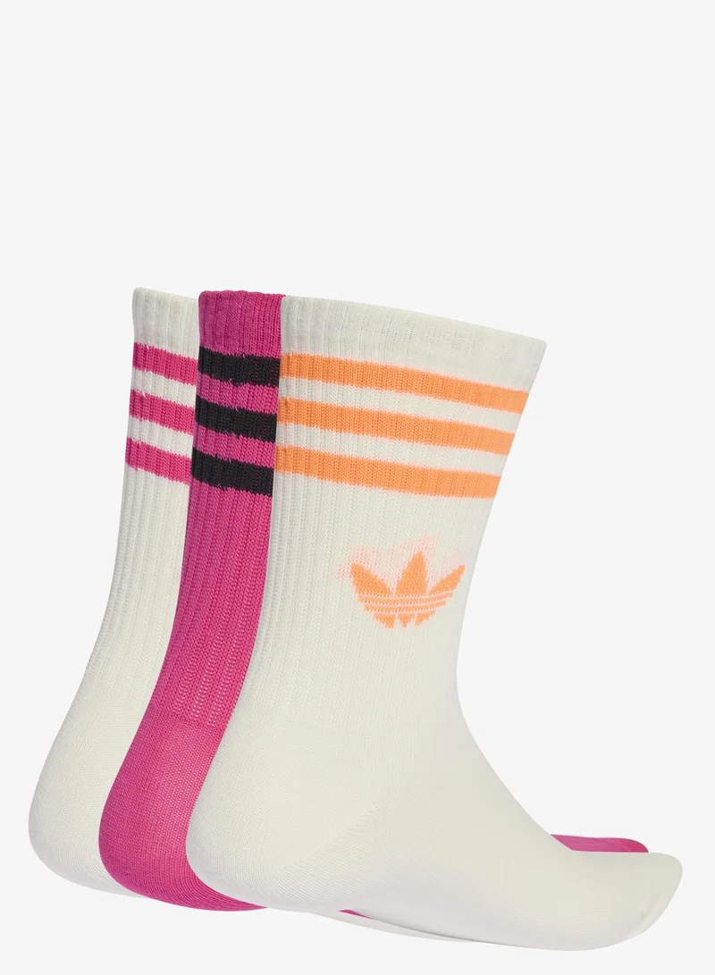 اديداس اوريجينالز ثلاثة أزواج من جوارب 3-Stripes Crew
